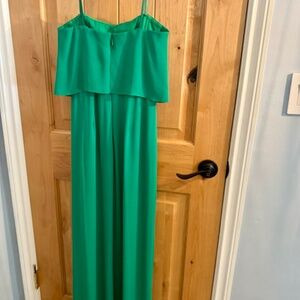 BCBG Strapless Evening Gown (Green, Size 0)